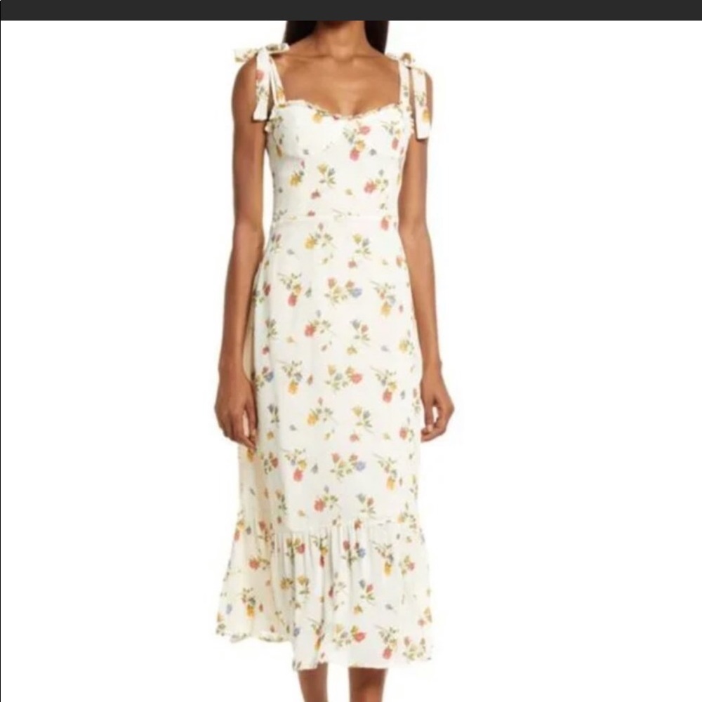 REFORMATION 🤩Nikita MIDI Dress in Noemi Print - Picture 1 of 11